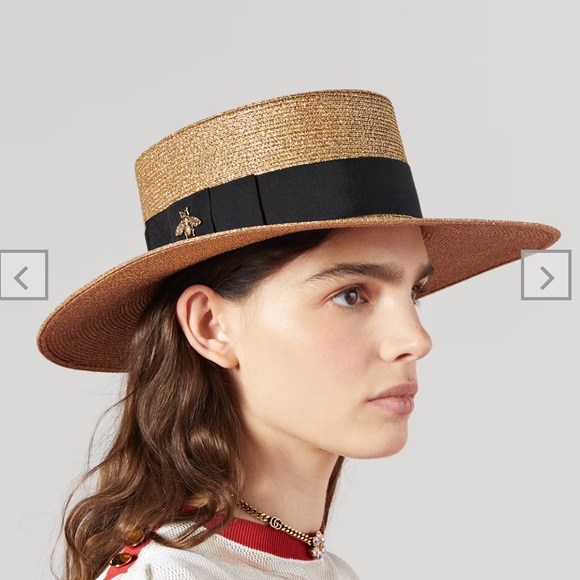 Gucci LAMÉ PAPIER HAT - Picture 1 of 7